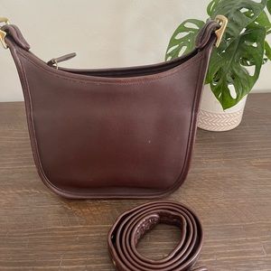 (Sold) vintage coach janice legacy leather bag 9950 - mahogany